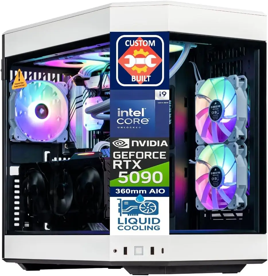 벨츠톰 화이트 프라티크스 맞춤형 Y60 게이밍 데스크톱 - Rtx 5090 32Gb 리뷰 및 가격