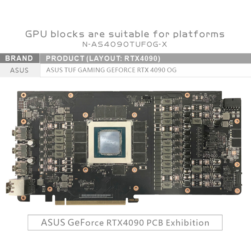 Bykski GPU 블록은 ASUS TUF Gaming - Rtx 4090 Water Block 리뷰 및 가격